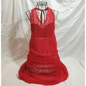 Victoria's Secret Red Lace Chemise
